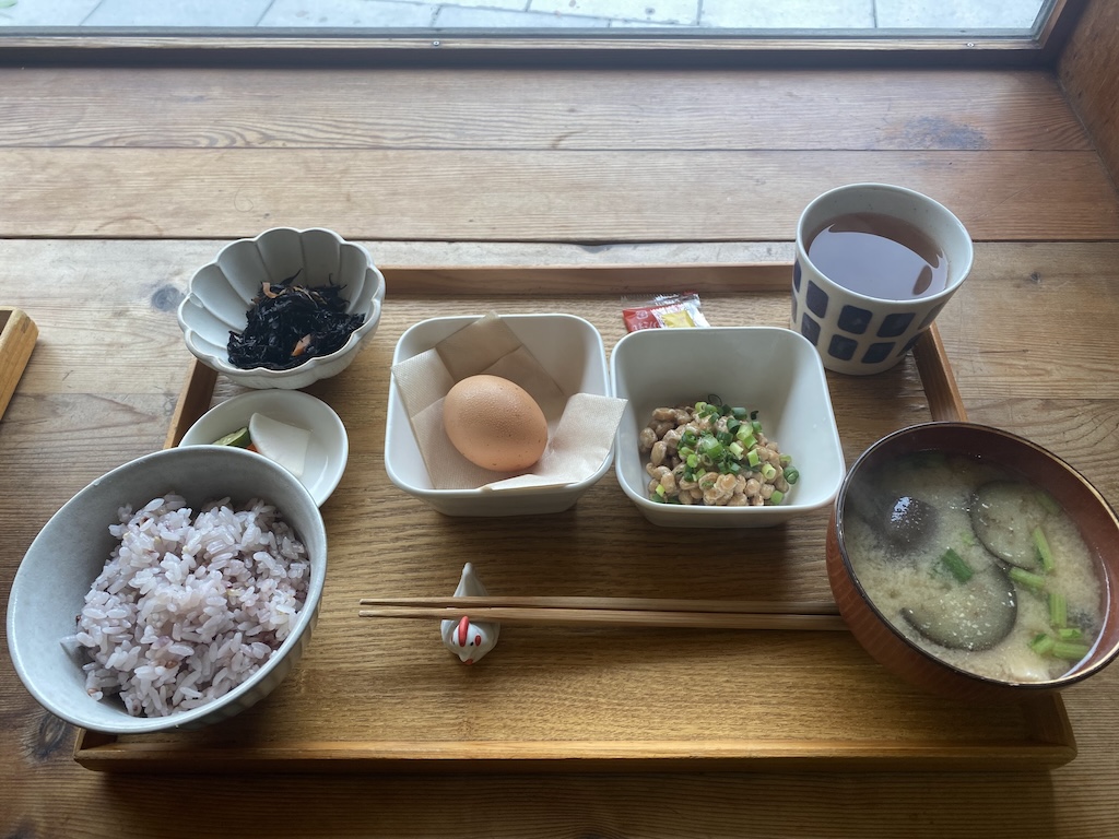 不習慣的早餐。